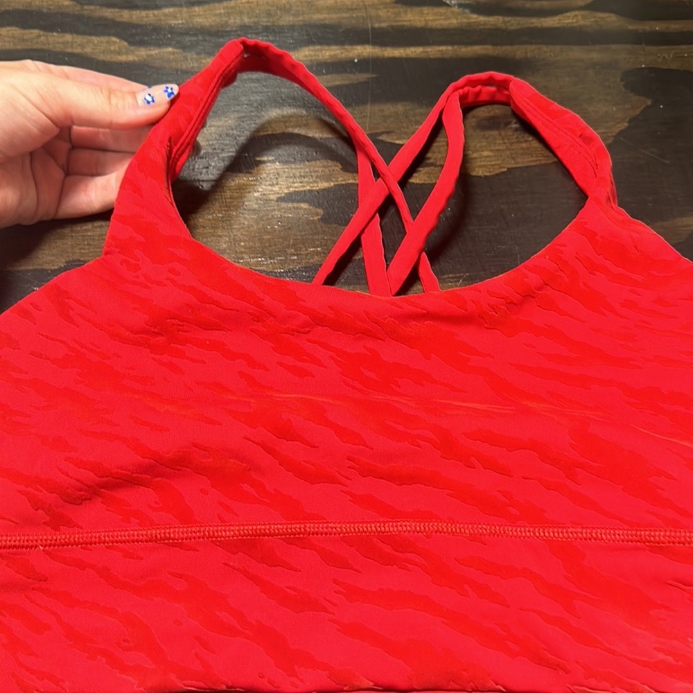 Red limited edition (lunar new year) Lululemon sports bra